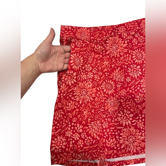 Rip Skirt Hawaii Dahlia Teaberry Wrap Skirt Floral Mini Swim Beach Coverup SMALL - Picture 2 of 6